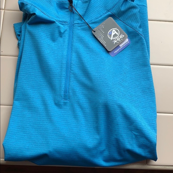 Mens Ahead Extreme1/4 ZIP Blue Pullover Shirt XXL - Picture 3 of 4